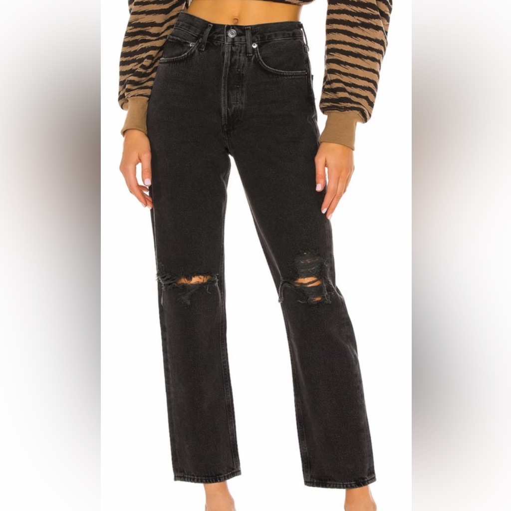 Nwt Revolve Size 27 Agolde Black Jeans